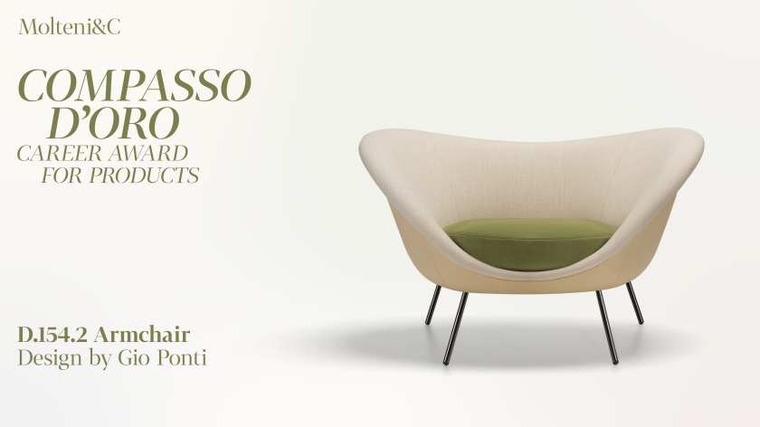 Gio Ponti’s D.154.2 Armchair Wins Compasso d’Oro Career Award for Products