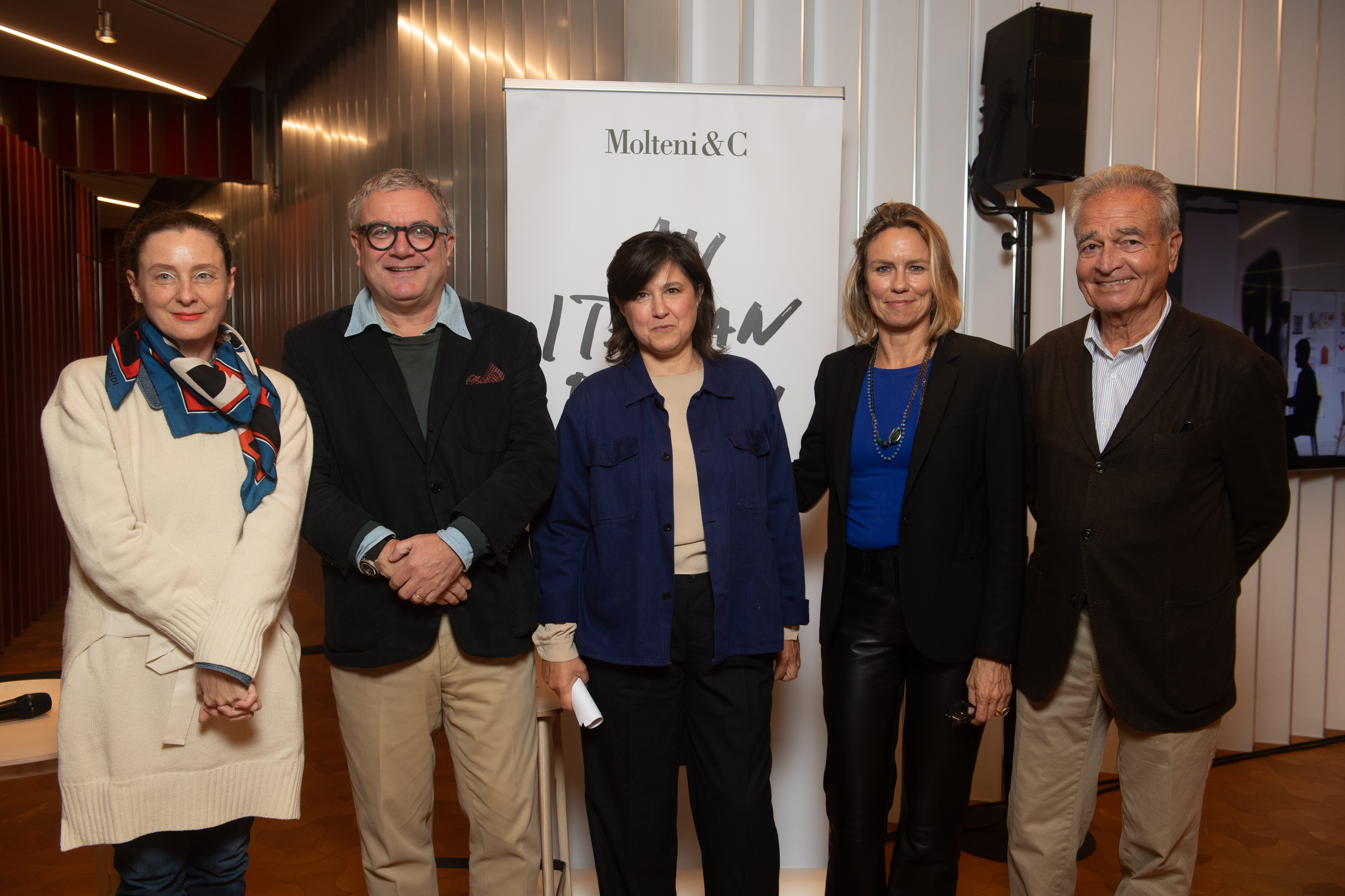 Maria Cristina Didero, Marco Ferrante, Francesca Picchi, Francesca Molteni and Alberto Meda