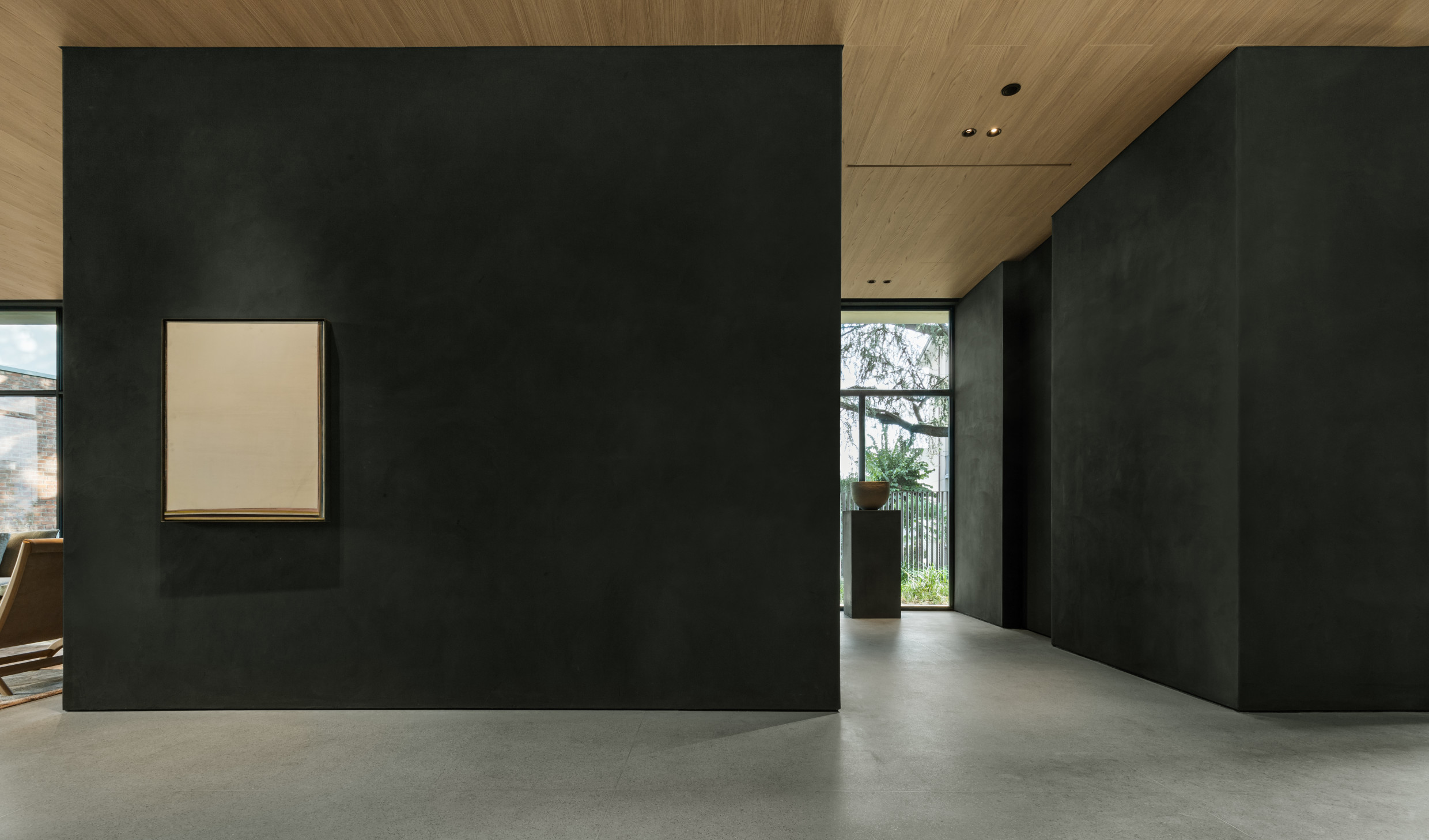 The Molteni&C Pavilion in Giussano, Italy, was designed to create a dialogue between different domestic environments