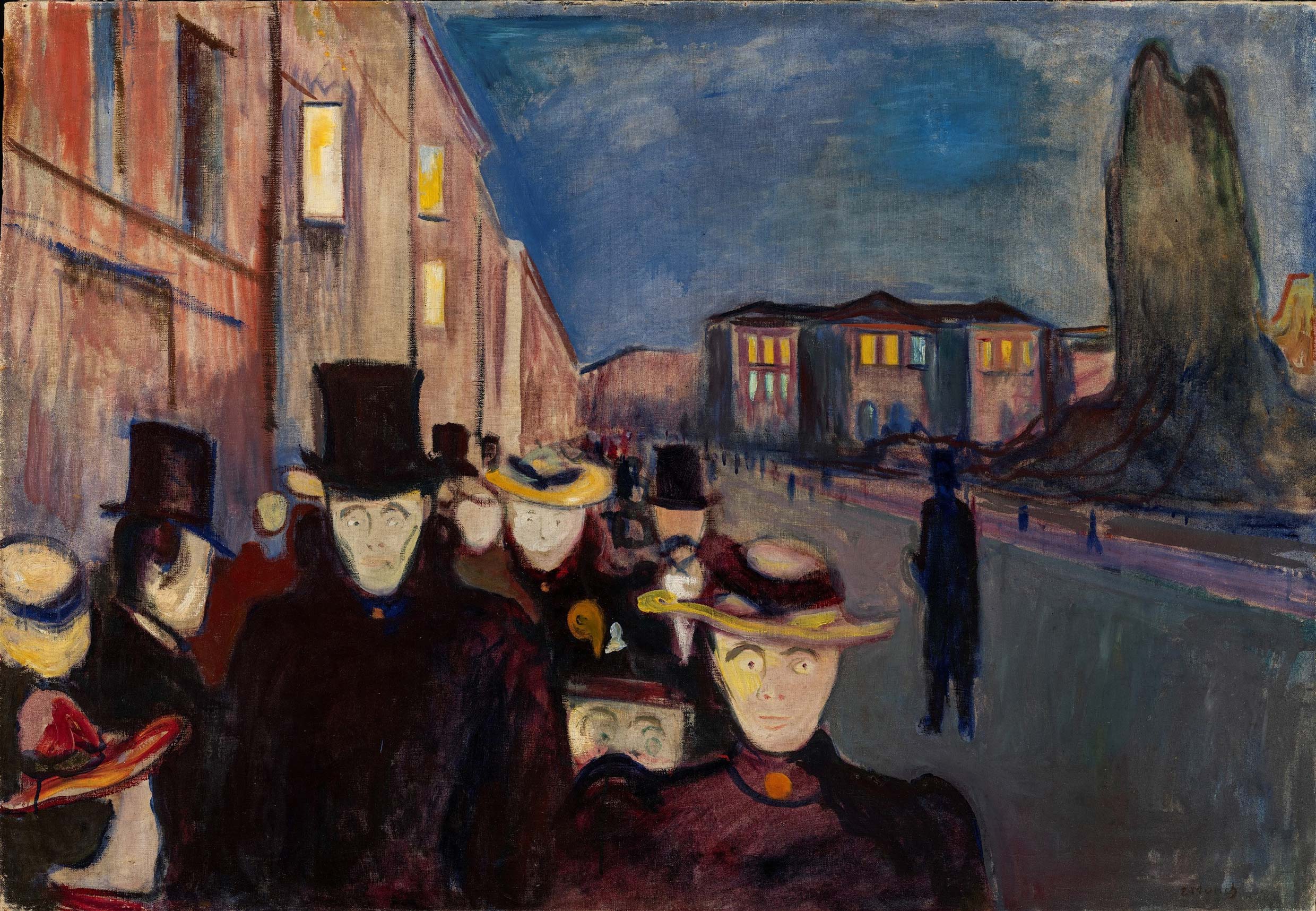 Evening on Karl Johan - Edvard Munch - Credit Dag Fosse