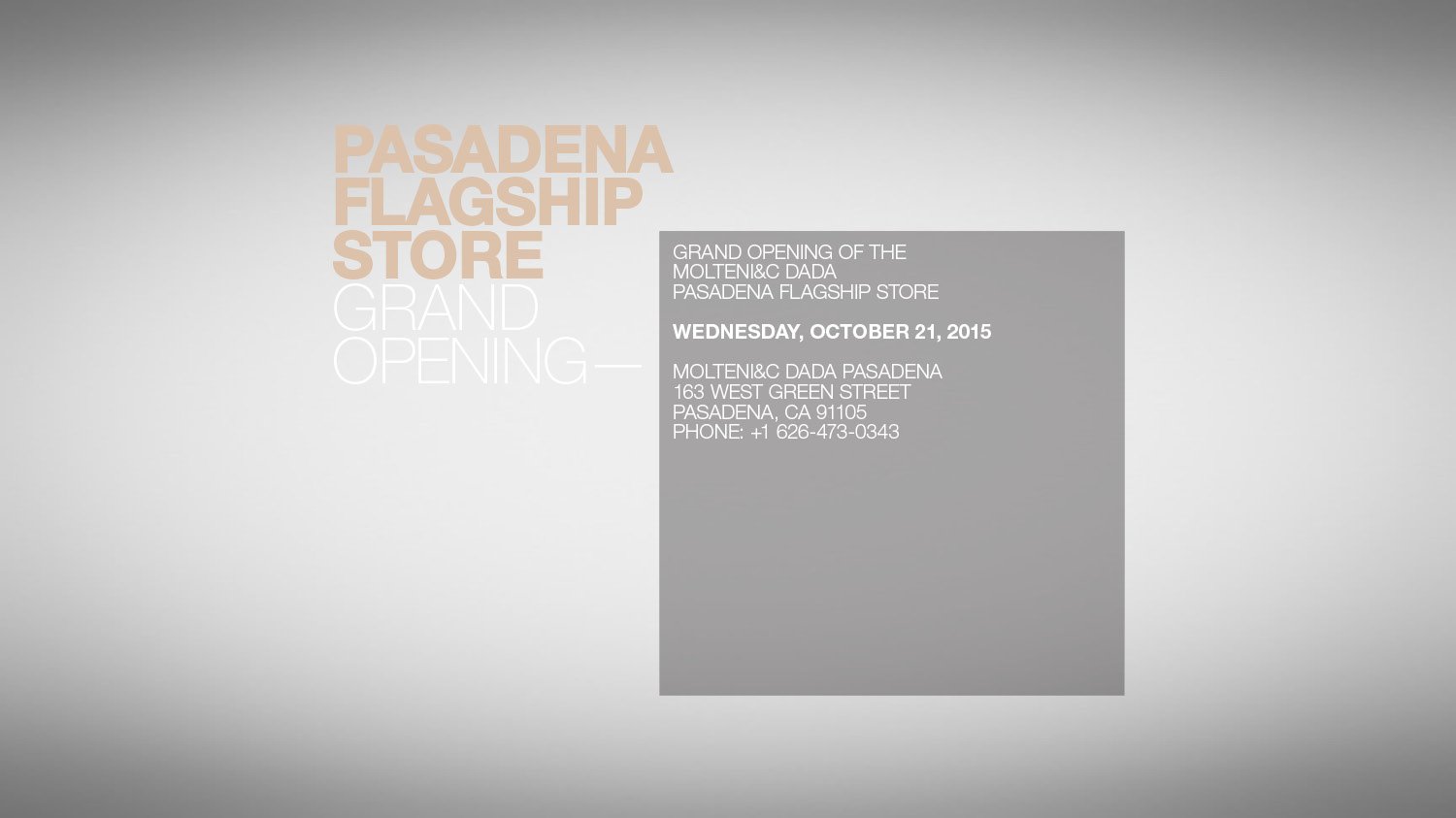 Molteni&C Pasadena Flagship store, the grand opening